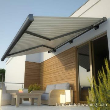 Vernière en aluminium électrique Terrasse auvent rétractable